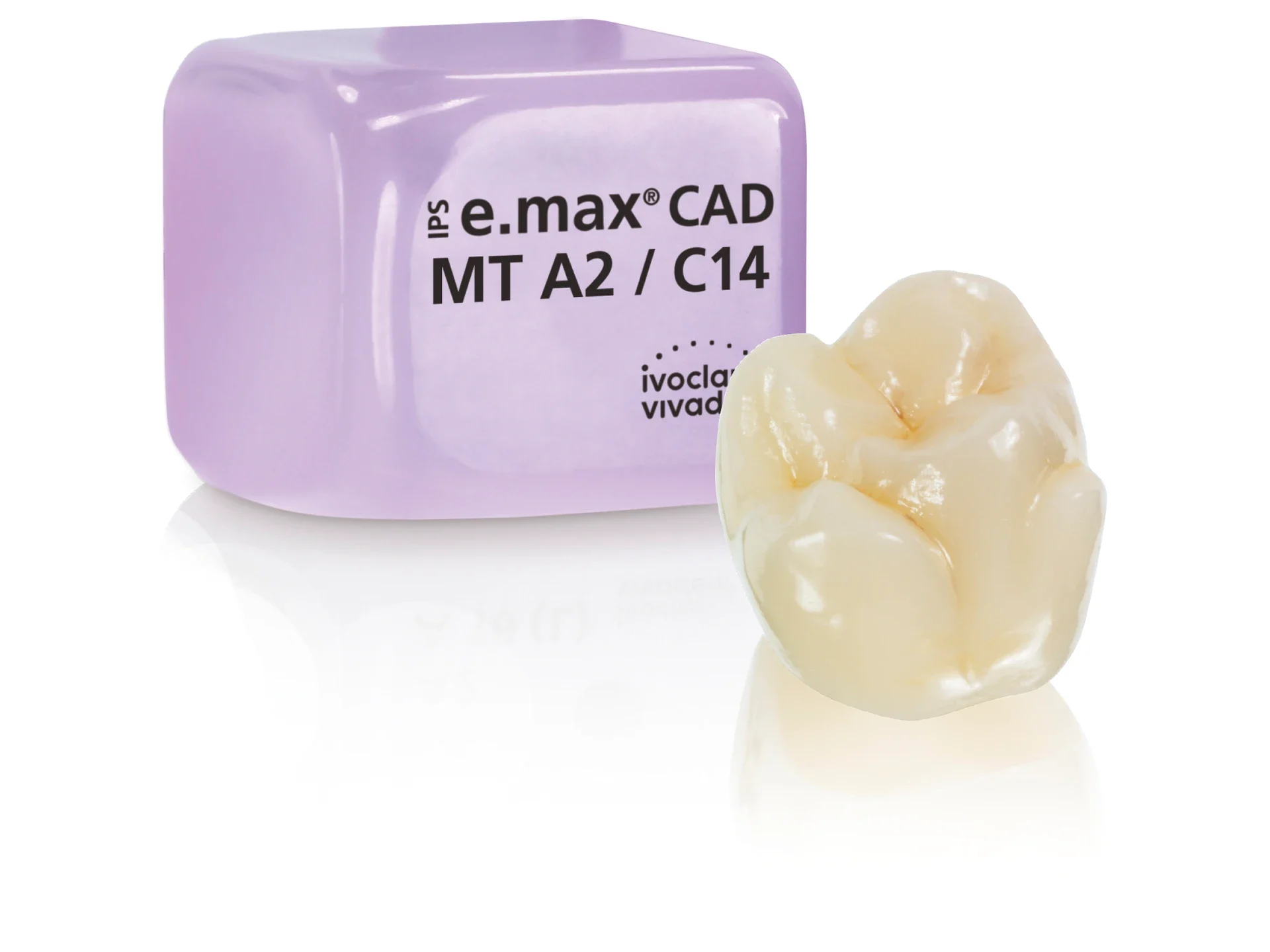 Bloque IPS e.max CAD y corona de porcelana
